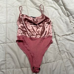 nwt nastygal satin bodysuit